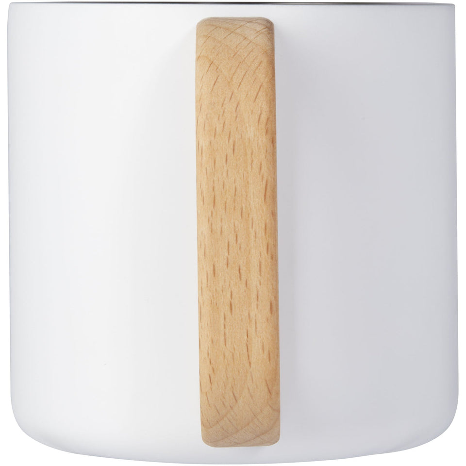 Tazza in acciaio inossidabile riciclato certificato RCS da 360 ml con isolamento sottovuoto in rame Bjorn personalizzato con logo - Pubblienne