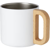 Tazza in acciaio inossidabile riciclato certificato RCS da 360 ml con isolamento sottovuoto in rame Bjorn personalizzato con logo - Pubblienne