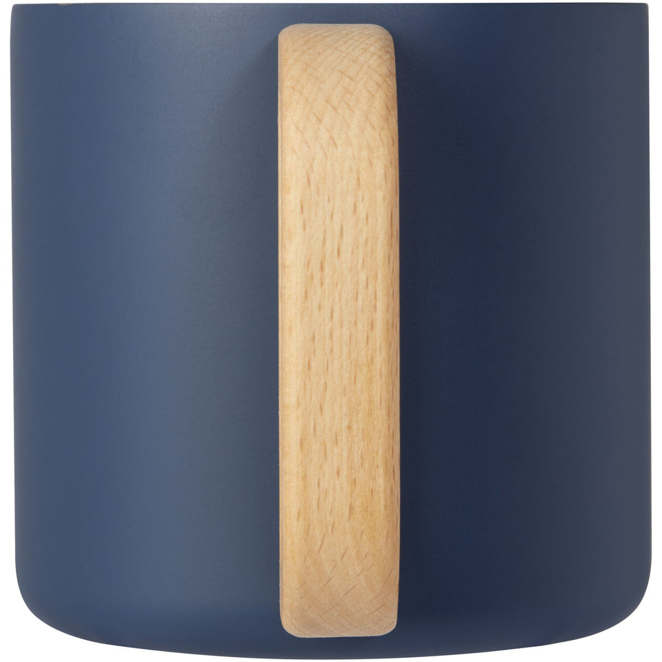 Tazza in acciaio inossidabile riciclato certificato RCS da 360 ml con isolamento sottovuoto in rame Bjorn personalizzato con logo - Pubblienne