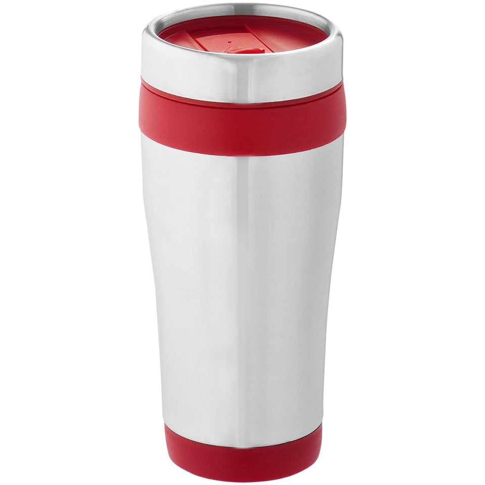 Bicchiere termico in acciaio inossidabile riciclato certificato RCS da 410 ml Elwood personalizzato con logo - Pubblienne
