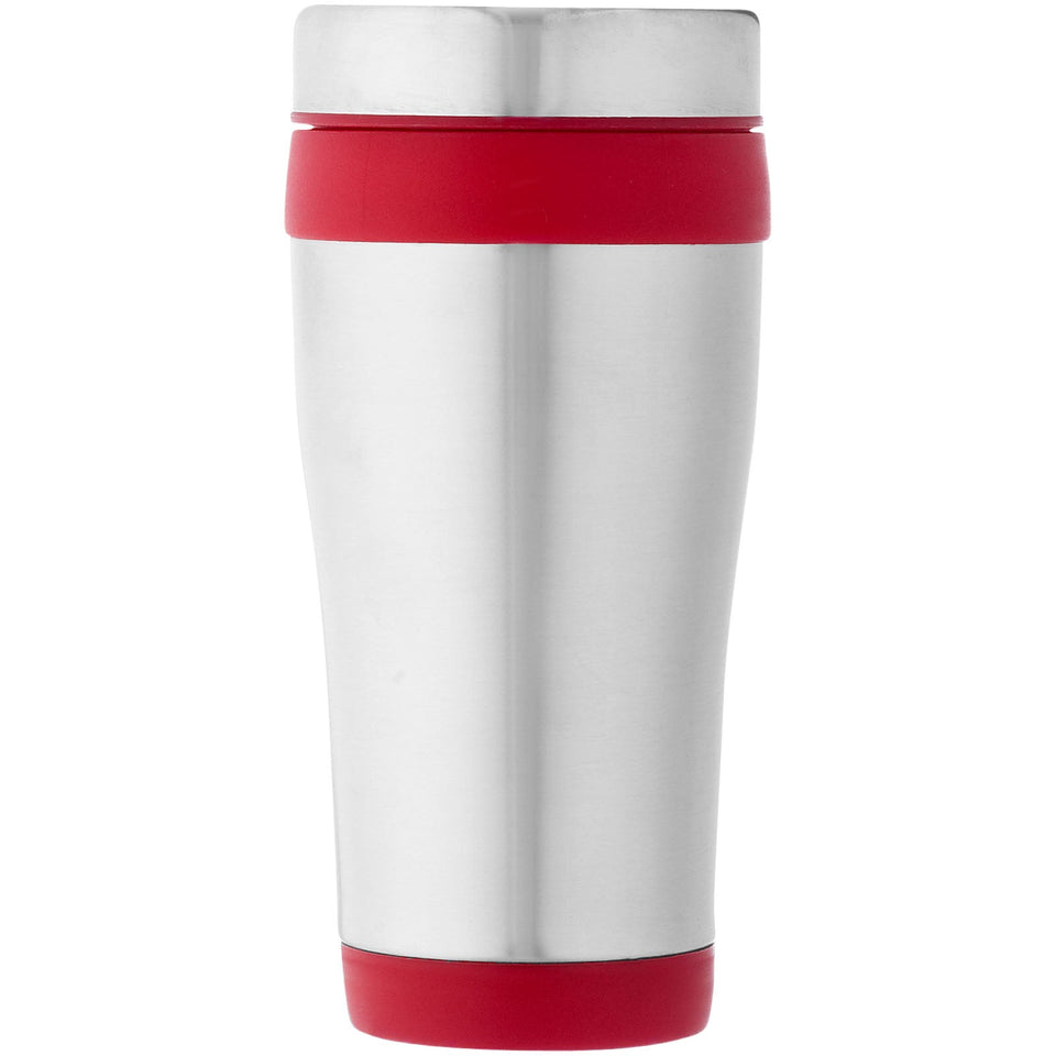 Bicchiere termico in acciaio inossidabile riciclato certificato RCS da 410 ml Elwood personalizzato con logo - Pubblienne
