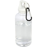 Borraccia in plastica riciclata certificata RCS da 400 ml con moschettone Oregon personalizzato con logo - Pubblienne
