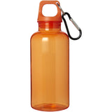 Borraccia in plastica riciclata certificata RCS da 400 ml con moschettone Oregon personalizzato con logo - Pubblienne