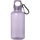 Borraccia in plastica riciclata certificata RCS da 400 ml con moschettone Oregon personalizzato con logo - Pubblienne