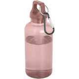 Borraccia in plastica riciclata certificata RCS da 400 ml con moschettone Oregon personalizzato con logo - Pubblienne