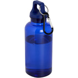 Borraccia in plastica riciclata certificata RCS da 400 ml con moschettone Oregon personalizzato con logo - Pubblienne