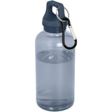 Borraccia in plastica riciclata certificata RCS da 400 ml con moschettone Oregon personalizzato con logo - Pubblienne