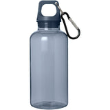 Borraccia in plastica riciclata certificata RCS da 400 ml con moschettone Oregon personalizzato con logo - Pubblienne
