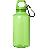 Borraccia in plastica riciclata certificata RCS da 400 ml con moschettone Oregon personalizzato con logo - Pubblienne