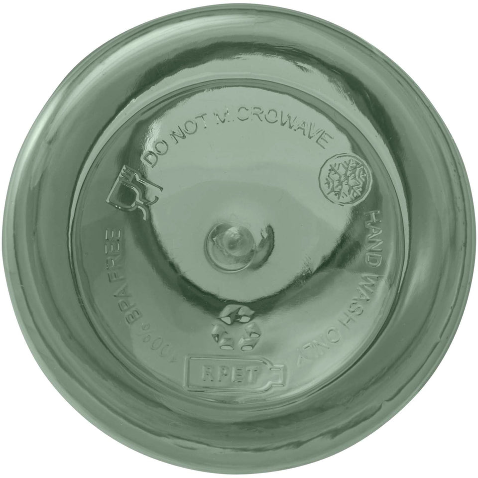 Borraccia in plastica riciclata certificata RCS da 400 ml con moschettone Oregon personalizzato con logo - Pubblienne