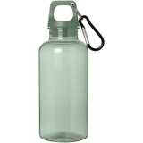 Borraccia in plastica riciclata certificata RCS da 400 ml con moschettone Oregon personalizzato con logo - Pubblienne