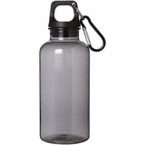 Borraccia in plastica riciclata certificata RCS da 400 ml con moschettone Oregon personalizzato con logo - Pubblienne