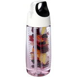 Borraccia sportiva in plastica riciclata da 700 ml con coperchio a scatto e infusore HydroFruit personalizzato con logo - Pubblienne