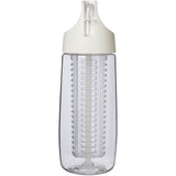 Borraccia sportiva in plastica riciclata da 700 ml con coperchio a scatto e infusore HydroFruit personalizzato con logo - Pubblienne