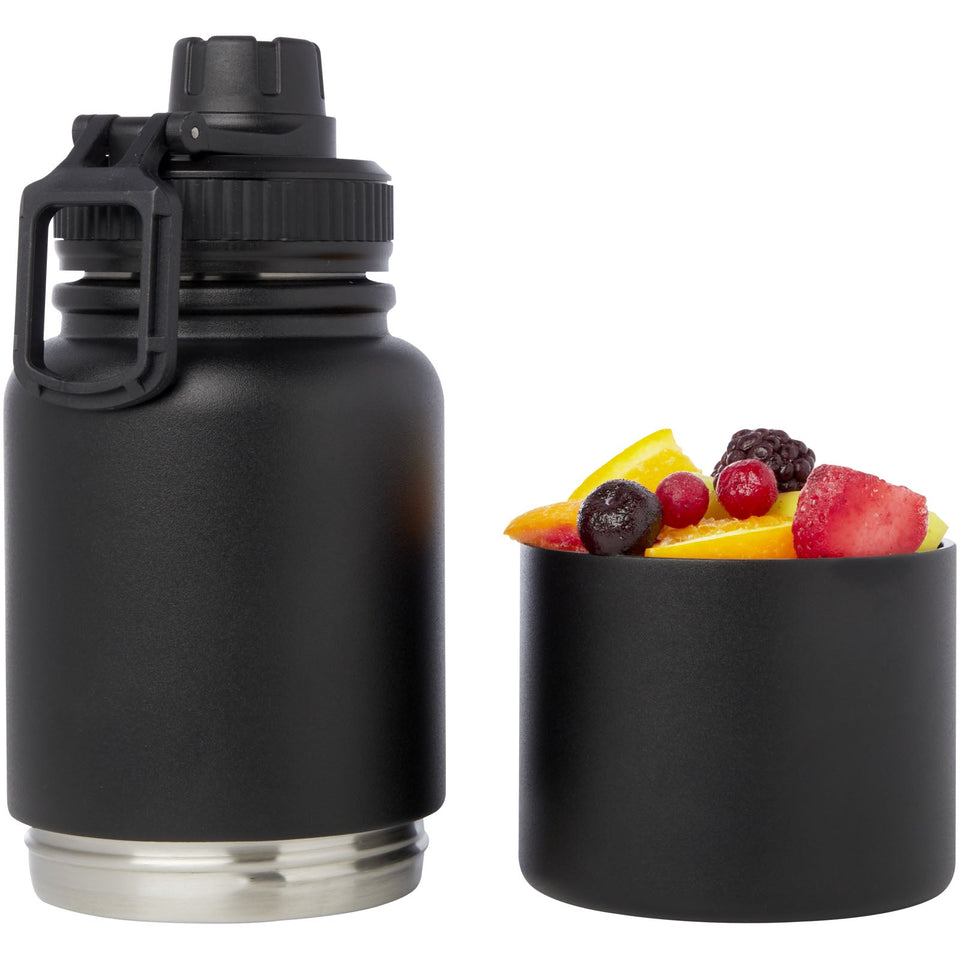 Borraccia termica in acciaio inossidabile certificato RCS da 840 ml Dupeca personalizzato con logo - Pubblienne