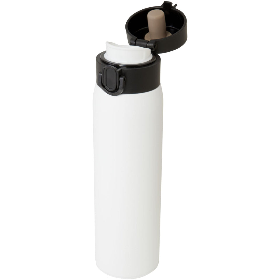 Borraccia termica in acciaio inossidabile riciclato certificato RCS da 450 ml Sika personalizzato con logo - Pubblienne