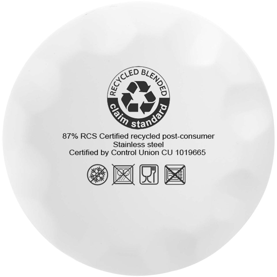 Borraccia termica in acciaio inossidabile riciclato certificato RCS con isolamento sottovuoto in rame da 500 ml Cove personalizzato con logo - Pubblienne