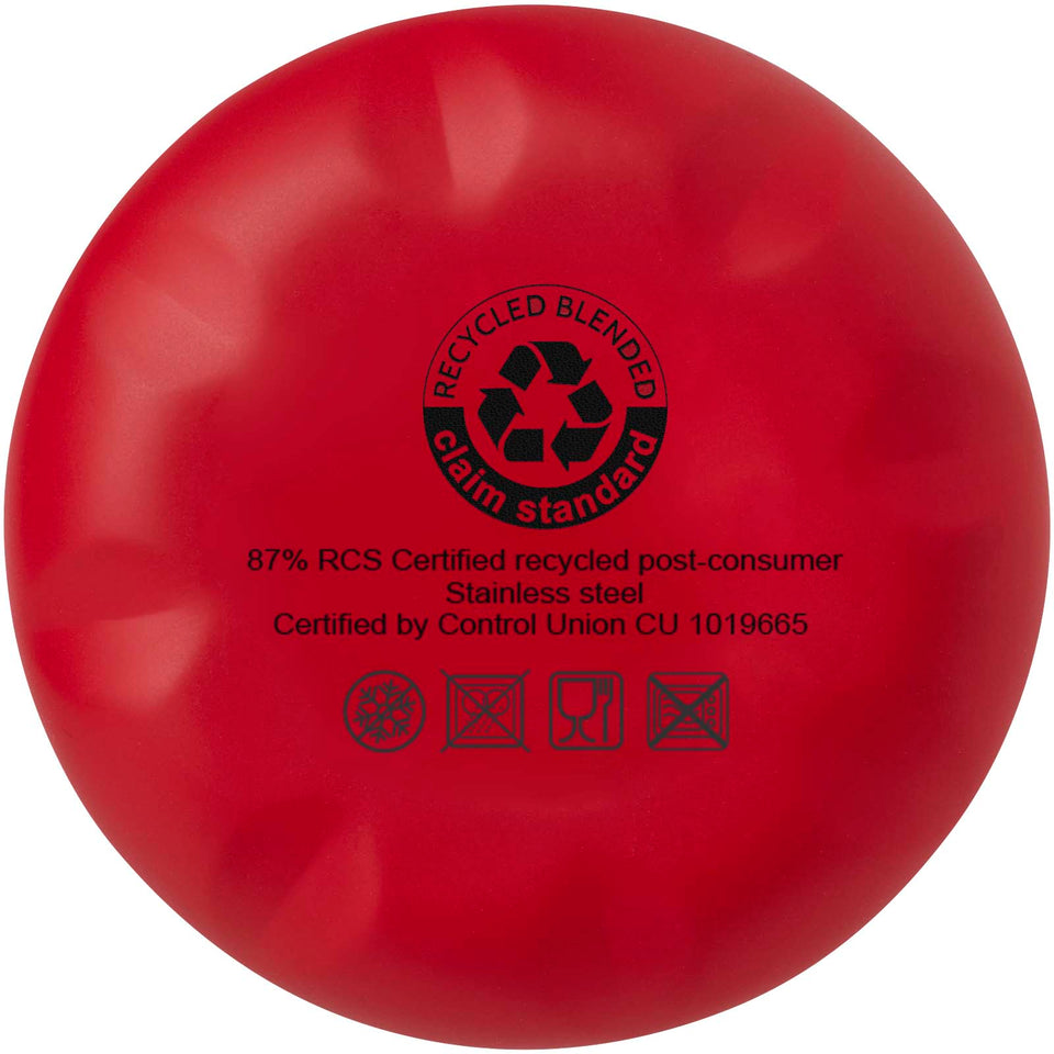 Borraccia termica in acciaio inossidabile riciclato certificato RCS con isolamento sottovuoto in rame da 500 ml Cove personalizzato con logo - Pubblienne