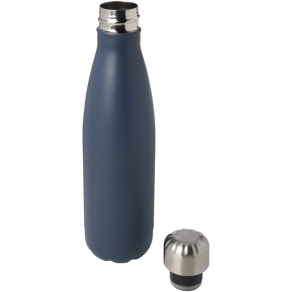 Borraccia termica in acciaio inossidabile riciclato certificato RCS con isolamento sottovuoto in rame da 500 ml Cove personalizzato con logo - Pubblienne