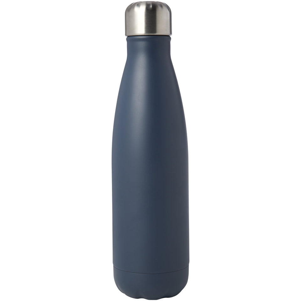 Borraccia termica in acciaio inossidabile riciclato certificato RCS con isolamento sottovuoto in rame da 500 ml Cove personalizzato con logo - Pubblienne