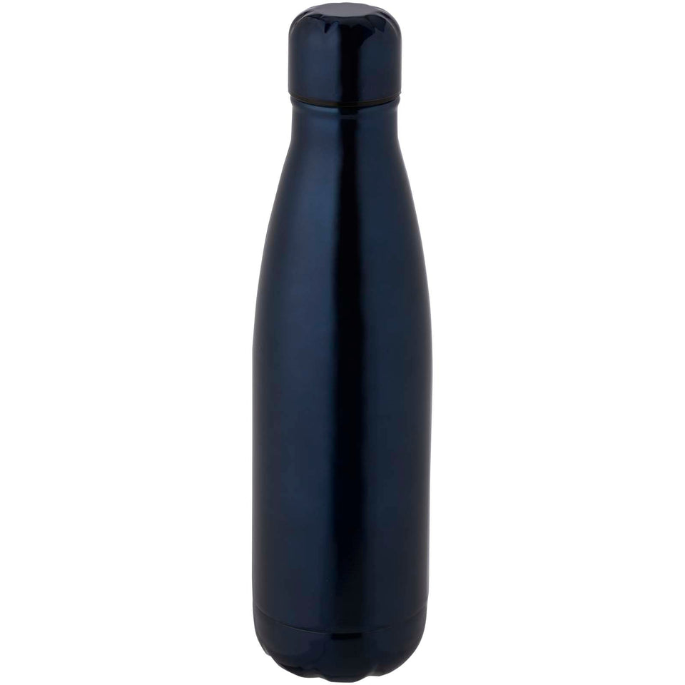 Borraccia termica in acciaio inossidabile riciclato certificato RCS con isolamento sottovuoto in rame da 500 ml Cove personalizzato con logo - Pubblienne