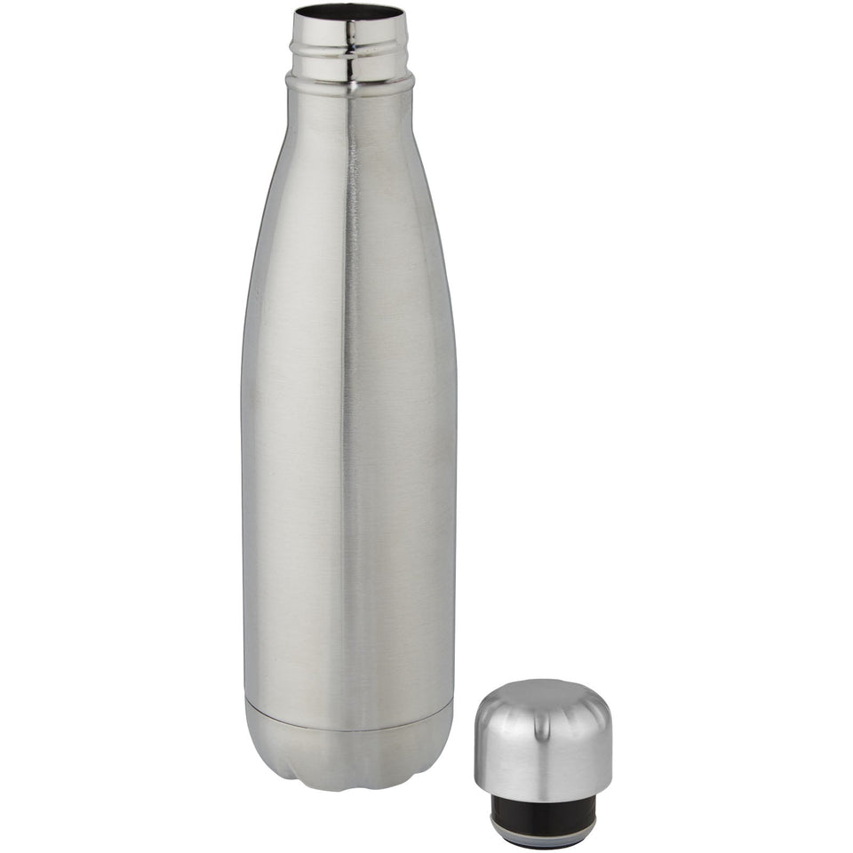 Borraccia termica in acciaio inossidabile riciclato certificato RCS con isolamento sottovuoto in rame da 500 ml Cove personalizzato con logo - Pubblienne