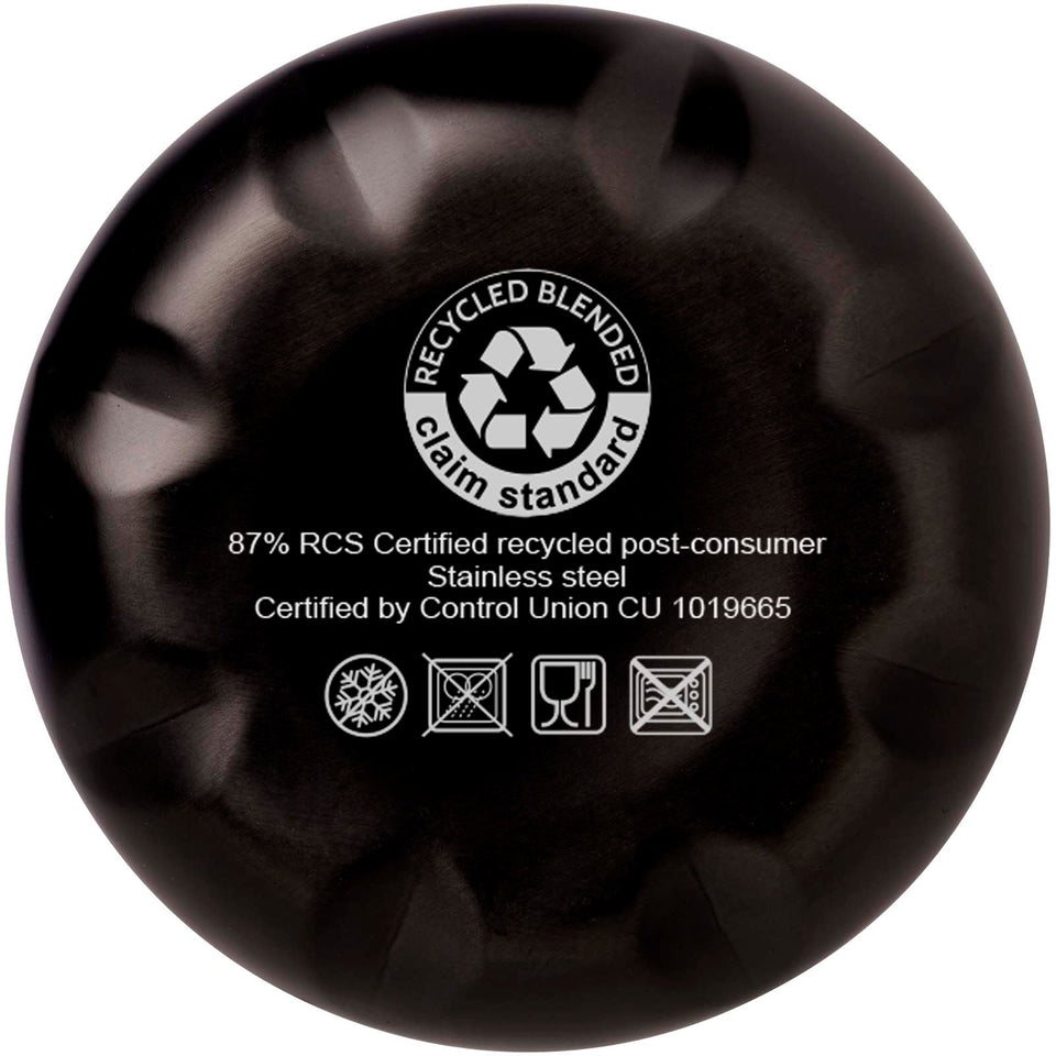 Borraccia termica in acciaio inossidabile riciclato certificato RCS con isolamento sottovuoto in rame da 500 ml Cove personalizzato con logo - Pubblienne