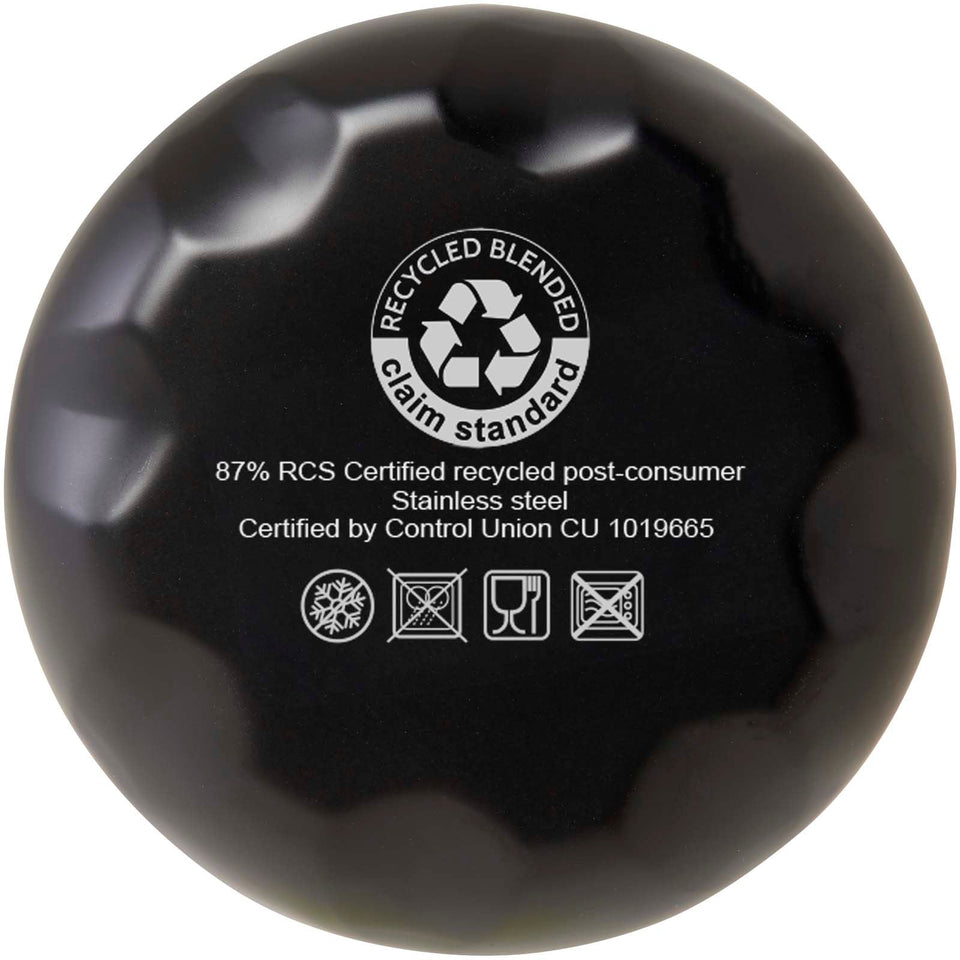 Borraccia termica in acciaio inossidabile riciclato certificato RCS con isolamento sottovuoto in rame da 500 ml Cove personalizzato con logo - Pubblienne