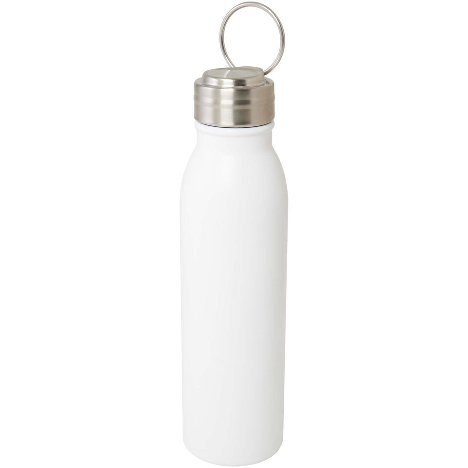 Borraccia in acciaio inossidabile certificato RCS da 720 ml con anello in metallo Harper personalizzato con logo - Pubblienne