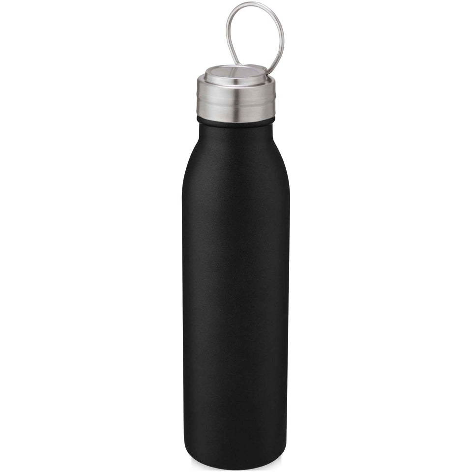 Borraccia in acciaio inossidabile certificato RCS da 720 ml con anello in metallo Harper personalizzato con logo - Pubblienne