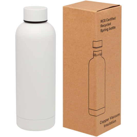 Borraccia con isolamento sottovuoto in rame certificata RCS da 500 ml Spring personalizzato con logo - Pubblienne