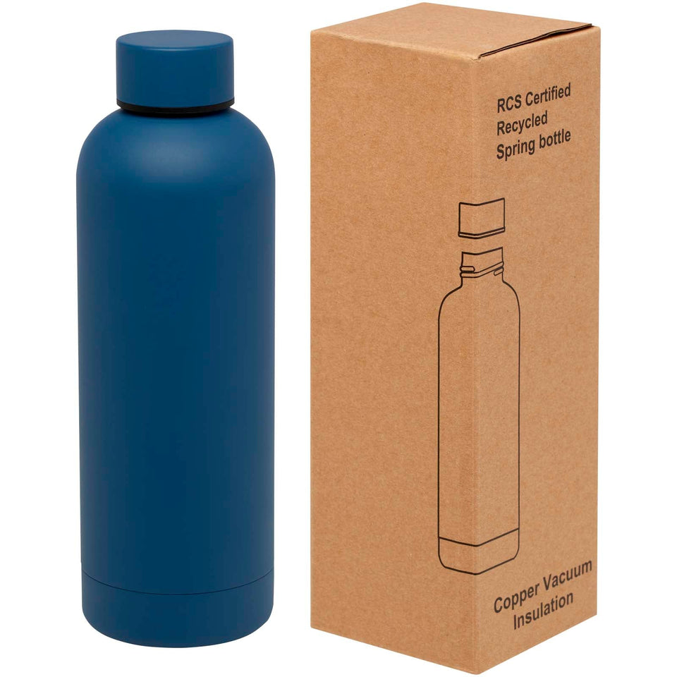 Borraccia con isolamento sottovuoto in rame certificata RCS da 500 ml Spring personalizzato con logo - Pubblienne