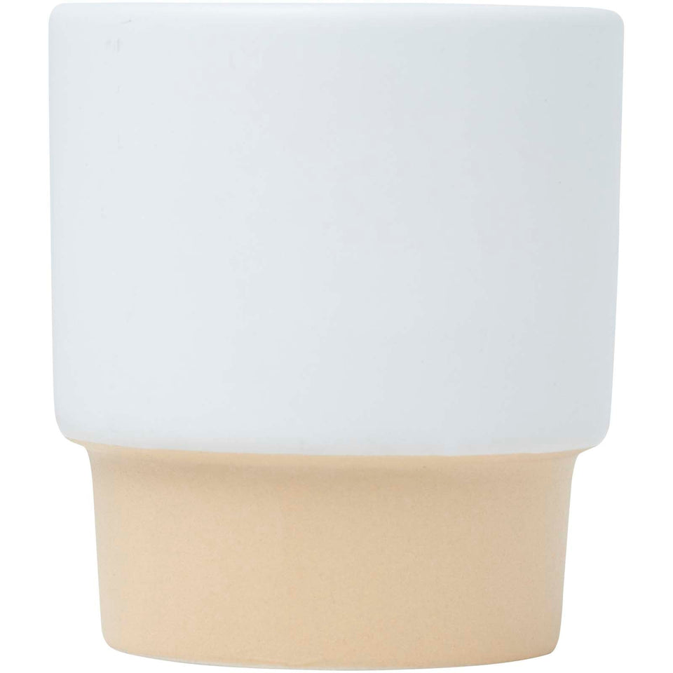 Tazza per caffè espresso impilabile con fondo in argilla da 130 ml Olympia personalizzato con logo - Pubblienne