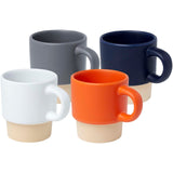 Tazza per caffè espresso impilabile con fondo in argilla da 130 ml Olympia personalizzato con logo - Pubblienne