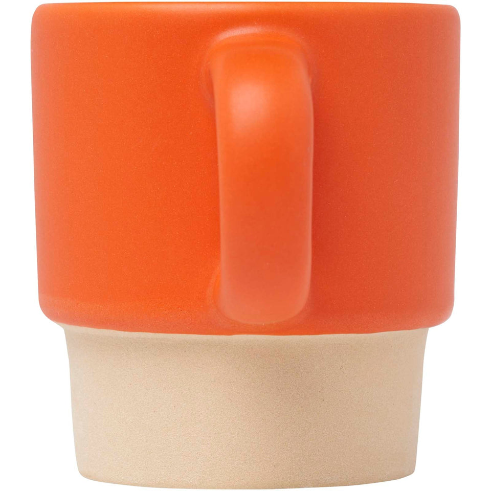 Tazza per caffè espresso impilabile con fondo in argilla da 130 ml Olympia personalizzato con logo - Pubblienne