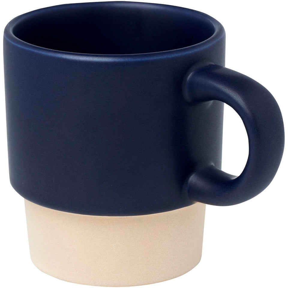 Tazza per caffè espresso impilabile con fondo in argilla da 130 ml Olympia personalizzato con logo - Pubblienne