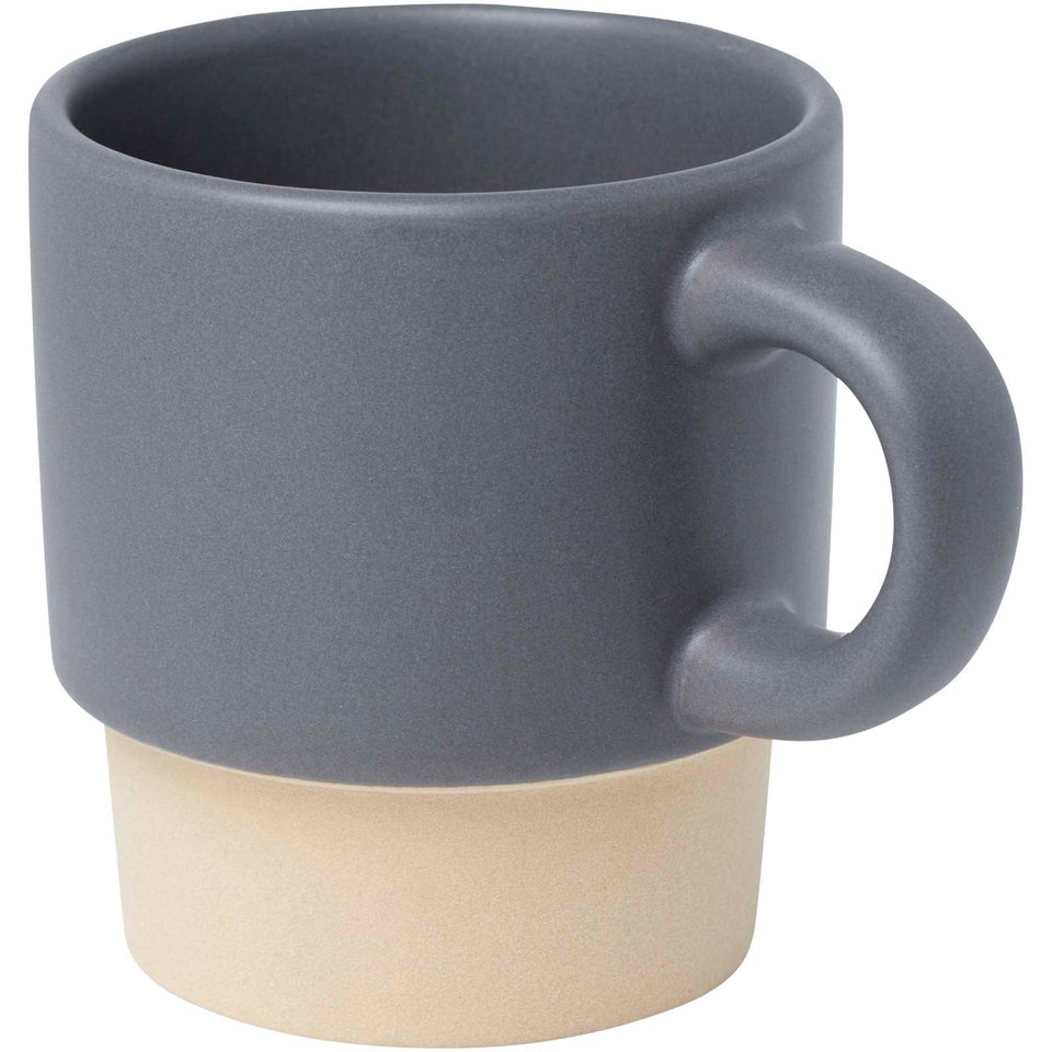 Tazza per caffè espresso impilabile con fondo in argilla da 130 ml Olympia personalizzato con logo - Pubblienne