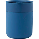 Bicchiere in ceramica con involucro in silicone e coperchio in plastica da 330 ml Java personalizzato con logo - Pubblienne