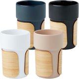 Bicchiere con custodia in bambù da 340 ml Fika personalizzato con logo - Pubblienne