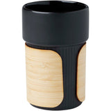 Bicchiere con custodia in bambù da 340 ml Fika personalizzato con logo - Pubblienne