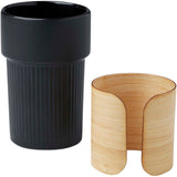 Bicchiere con custodia in bambù da 340 ml Fika personalizzato con logo - Pubblienne