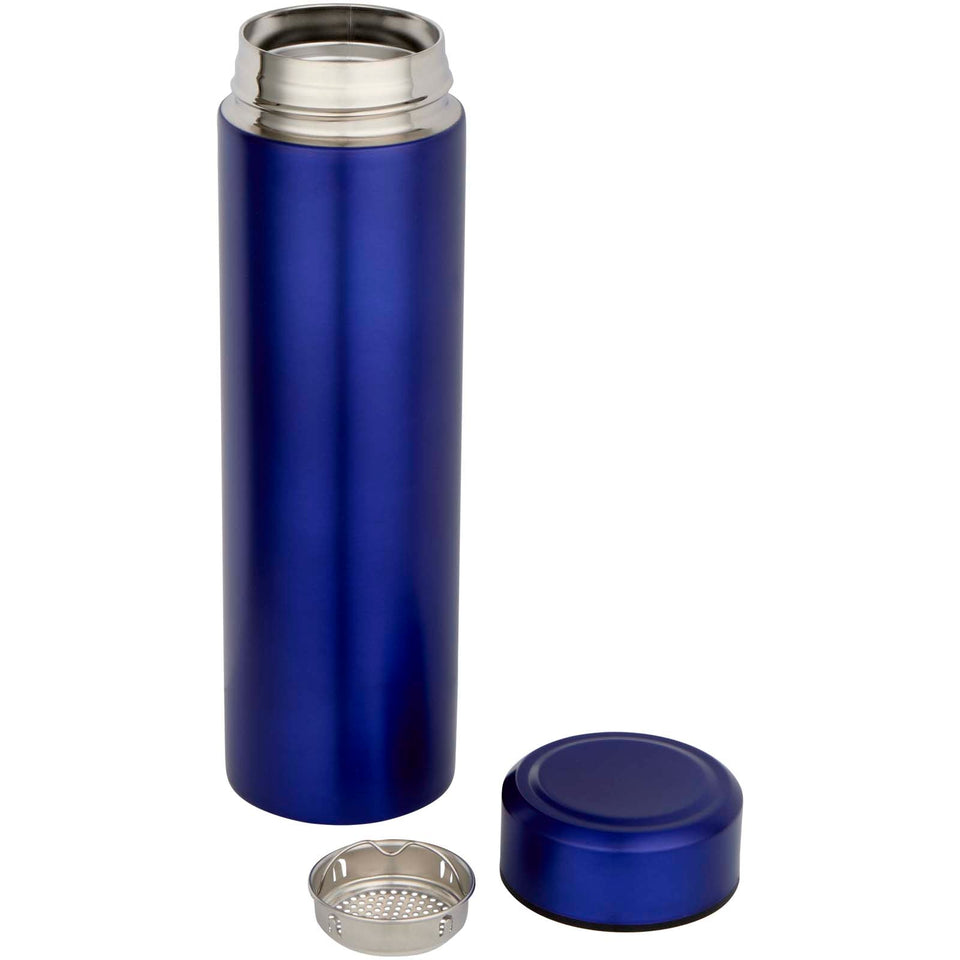 Thermos in acciaio inox a doppia parete con infusore per tè Taylor da 450 ml personalizzato con logo - Pubblienne