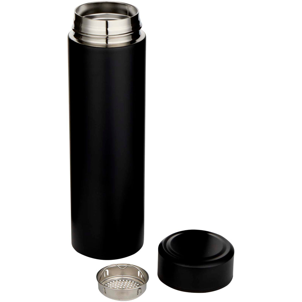 Thermos in acciaio inox a doppia parete con infusore per tè Taylor da 450 ml personalizzato con logo - Pubblienne