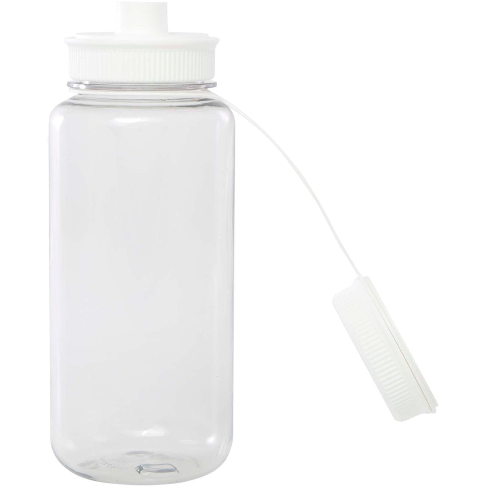 Borraccia sportiva da 900 ml in PET riciclato certificato RCS con coperchio multifunzione Ryder personalizzato con logo - Pubblienne