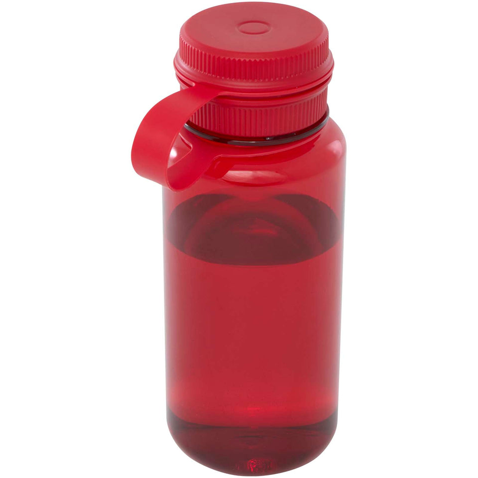 Borraccia sportiva da 900 ml in PET riciclato certificato RCS con coperchio multifunzione Ryder personalizzato con logo - Pubblienne