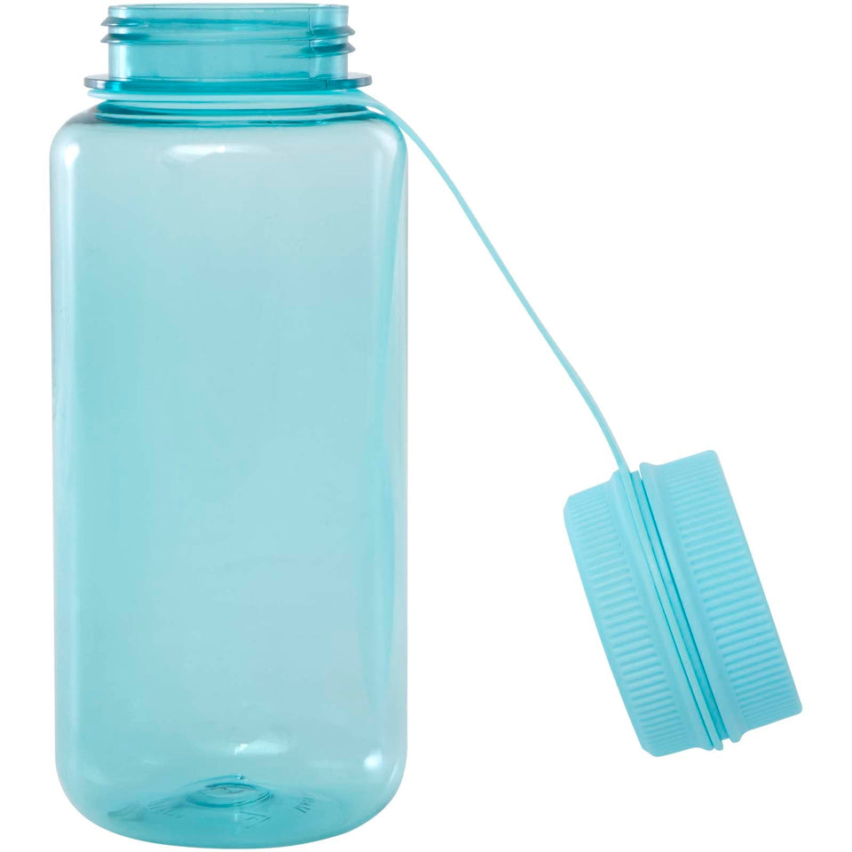 Borraccia sportiva da 900 ml in PET riciclato certificato RCS con coperchio multifunzione Ryder personalizzato con logo - Pubblienne