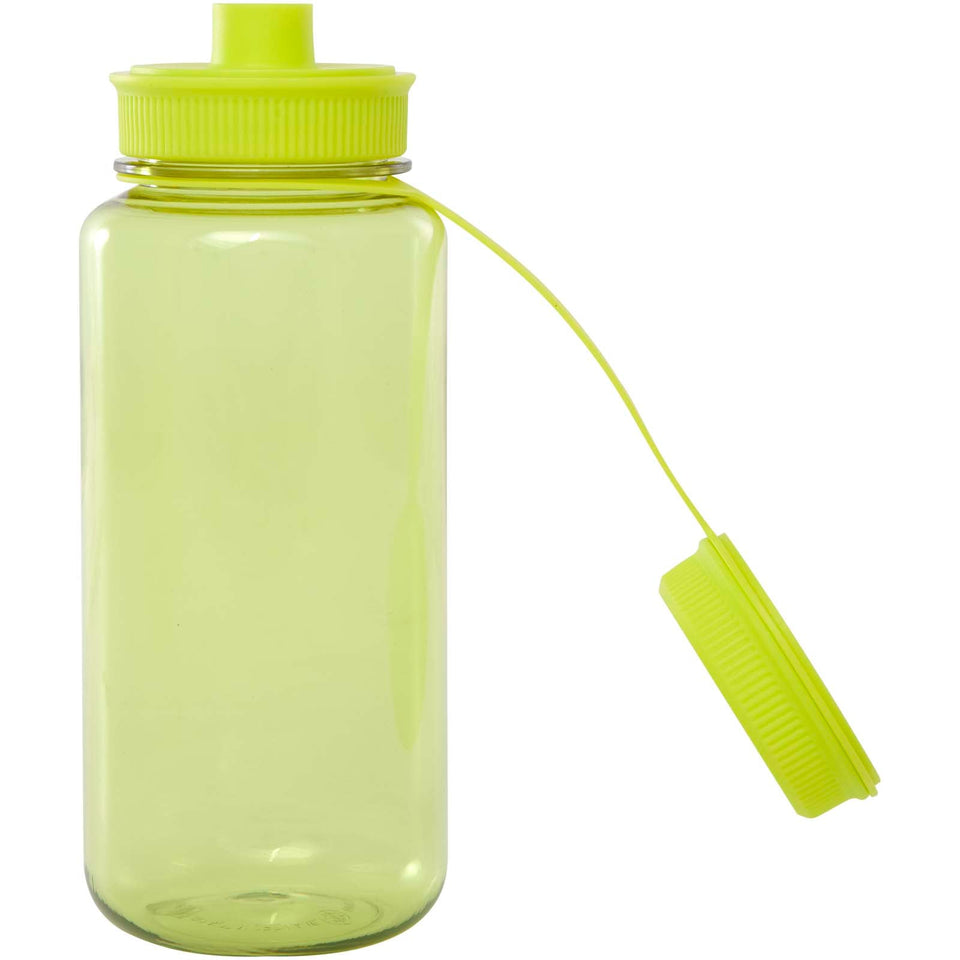 Borraccia sportiva da 900 ml in PET riciclato certificato RCS con coperchio multifunzione Ryder personalizzato con logo - Pubblienne