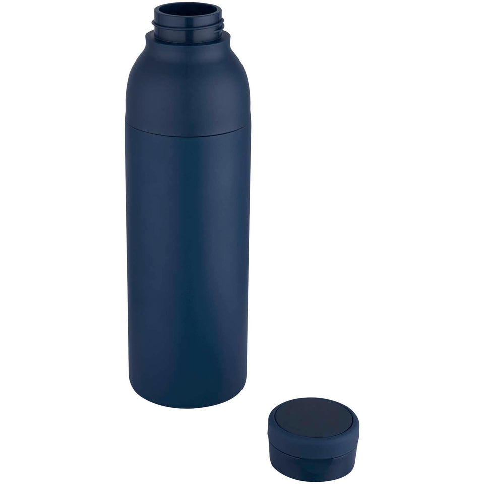 Borraccia termica in acciaio inossidabile riciclato RCS a doppia parete da 650 ml Illuminate personalizzato con logo - Pubblienne