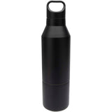 Borraccia termica da 600 ml in acciaio inox riciclato certificato RCS con tazza da 300 ml Odessy personalizzato con logo - Pubblienne