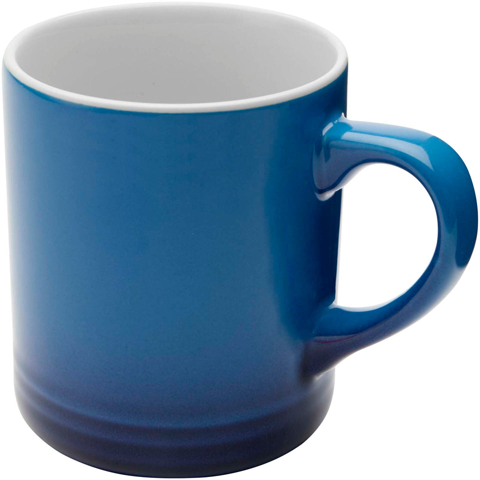 Tazza in ceramica da 330 ml Laguna personalizzato con logo - Pubblienne